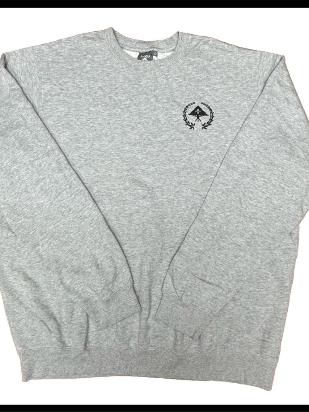 LRG Lifted Research Group Light Gray Crewneck Sweatshirt 4XL